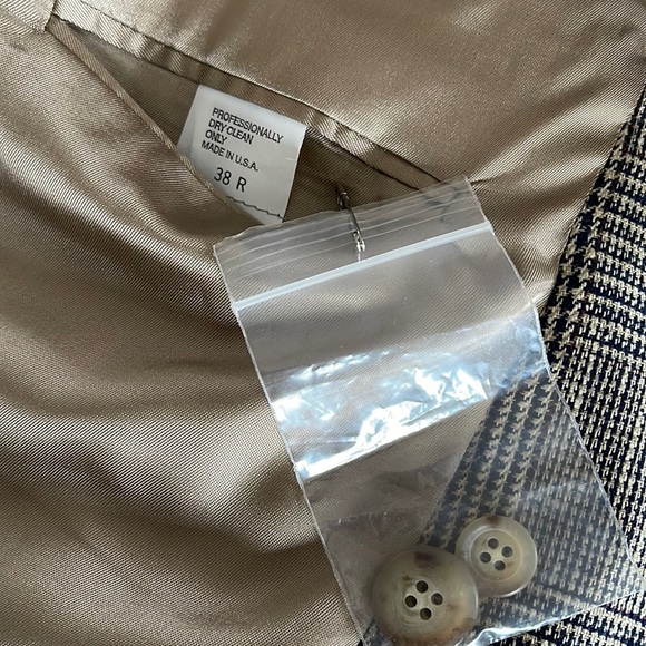 Nordstrom Men’s Blazer Sport Coat Jacket Multi color Plaid Size 38R - Picture 8 of 13